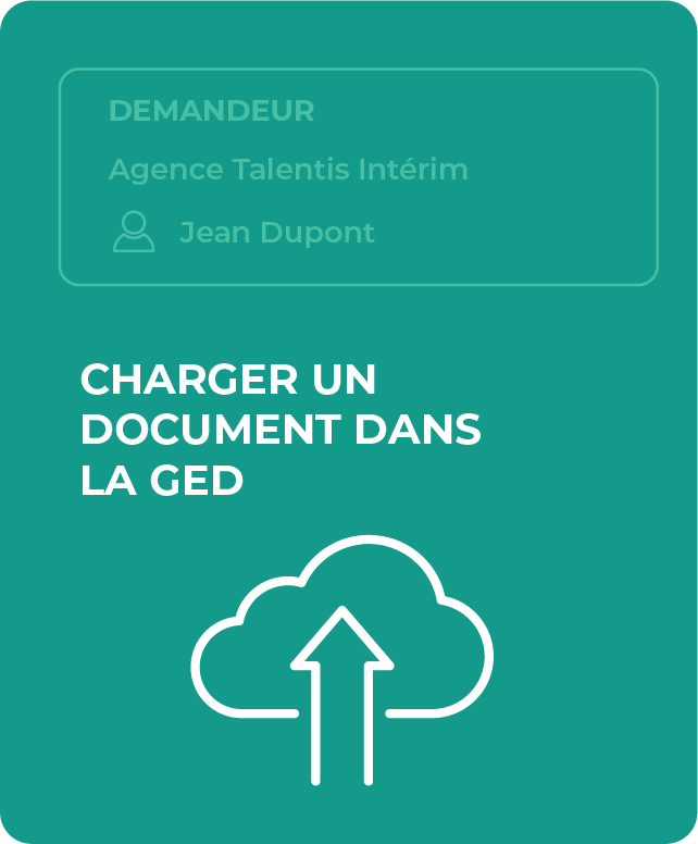 infographie qui explique comment télécharger un document dans la GED